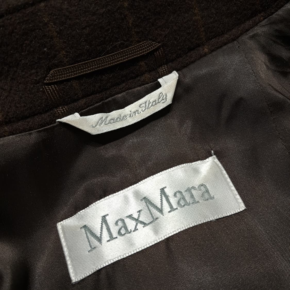 CL003 막스마라 이탈리아 울&앙고라 핀스트라이프 코트 상품이미지4