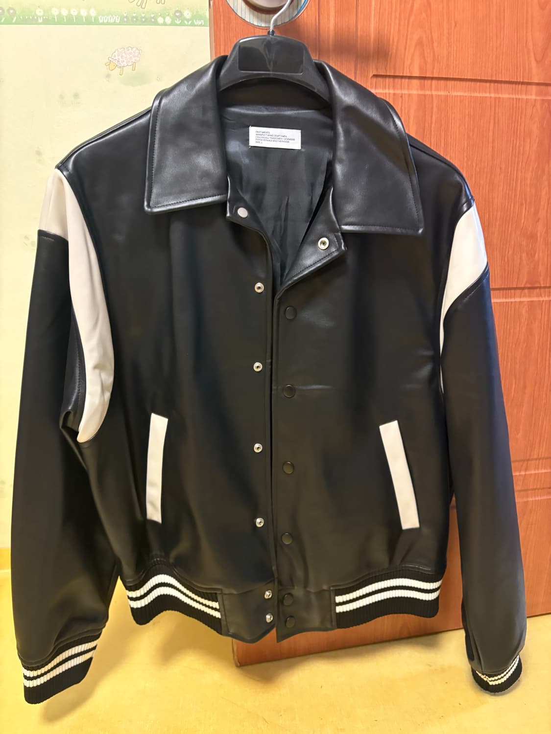 파르티멘토 레더 바시티 자켓 상품이미지1