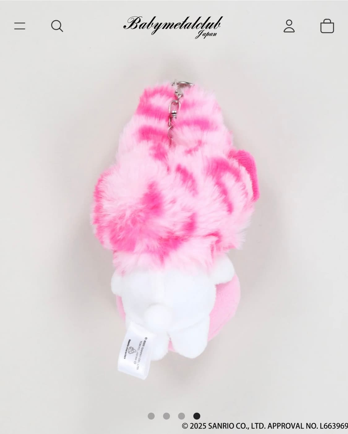 베이비메탈클럽 산리오 스핀스 콜라보 마이멜로디 누이구루미 인형 상품이미지2