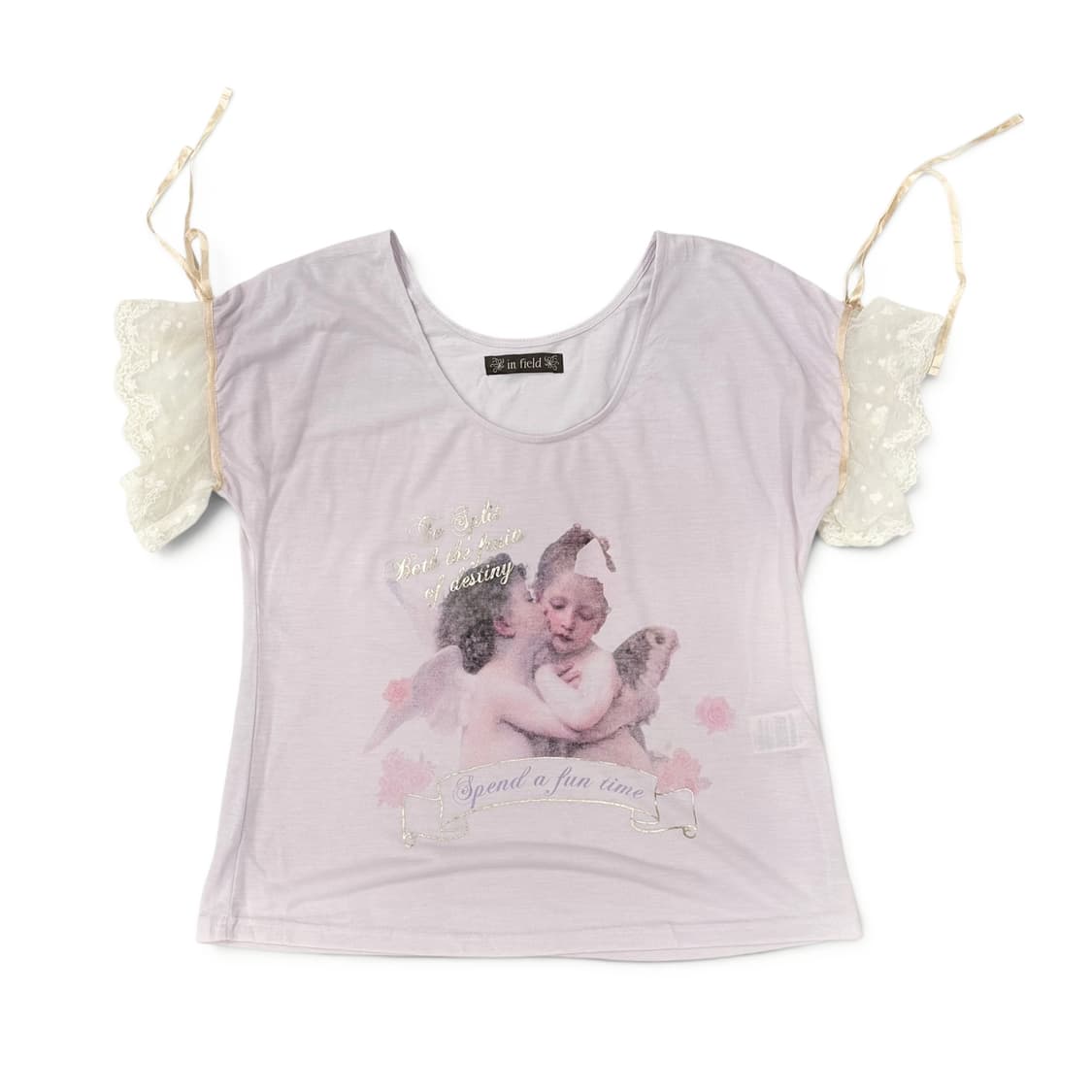 Baby Lace Light Plum Loose Top 상품이미지2