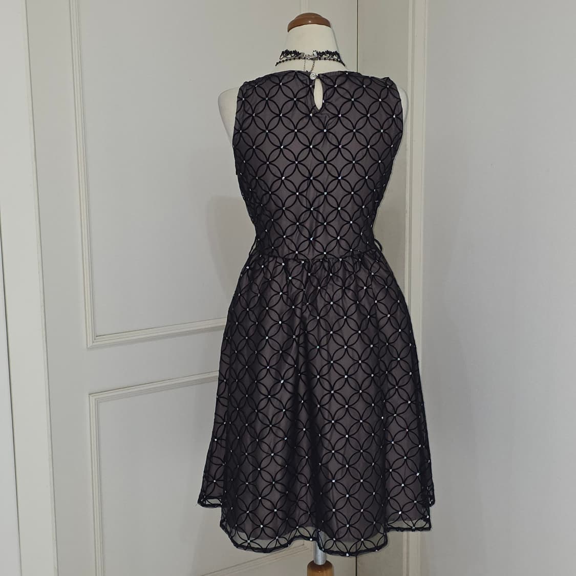 petit poudre 일본빈티지)고딕로리타 앤틱망사 글리터로맨틱 원피스 상품이미지4