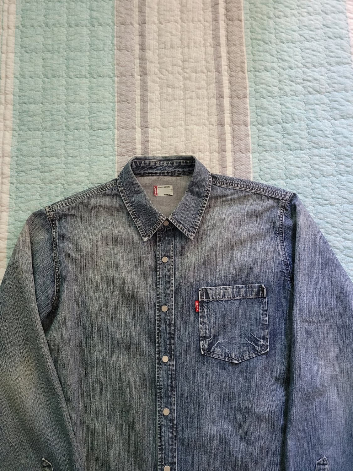 리바이스 Levi's 원포켓 워싱 데님셔츠 XL 105사이즈 상품이미지2