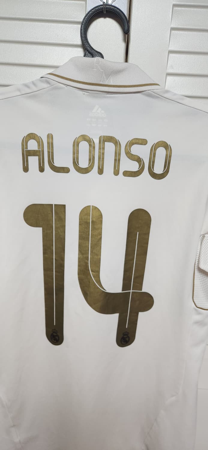 12-13 레알 마드리드 홈 No.14 알론소 아디다스 유니폼 반팔 상품이미지4