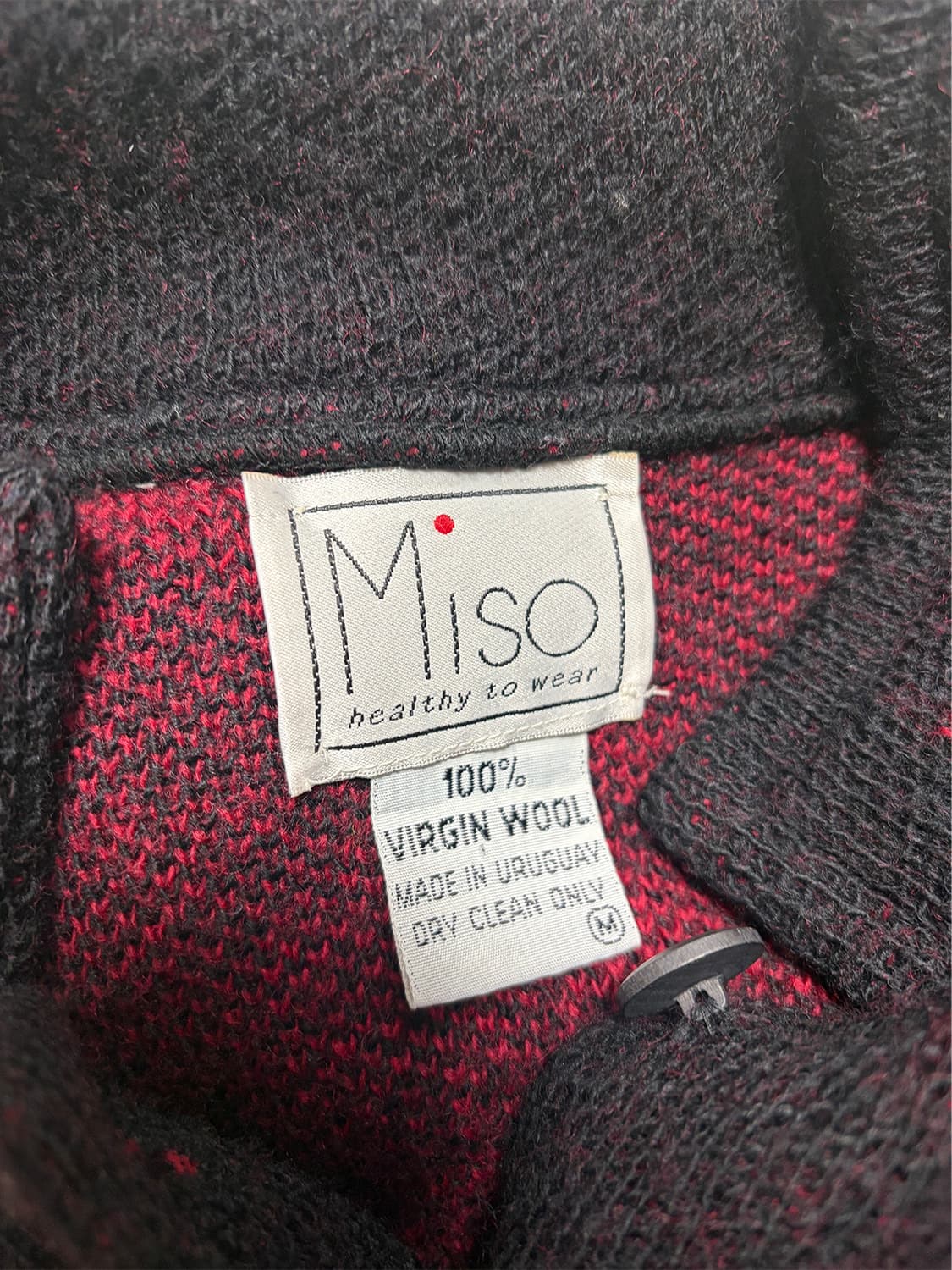 90s 스타 패턴 울 니트 자켓 상품이미지7