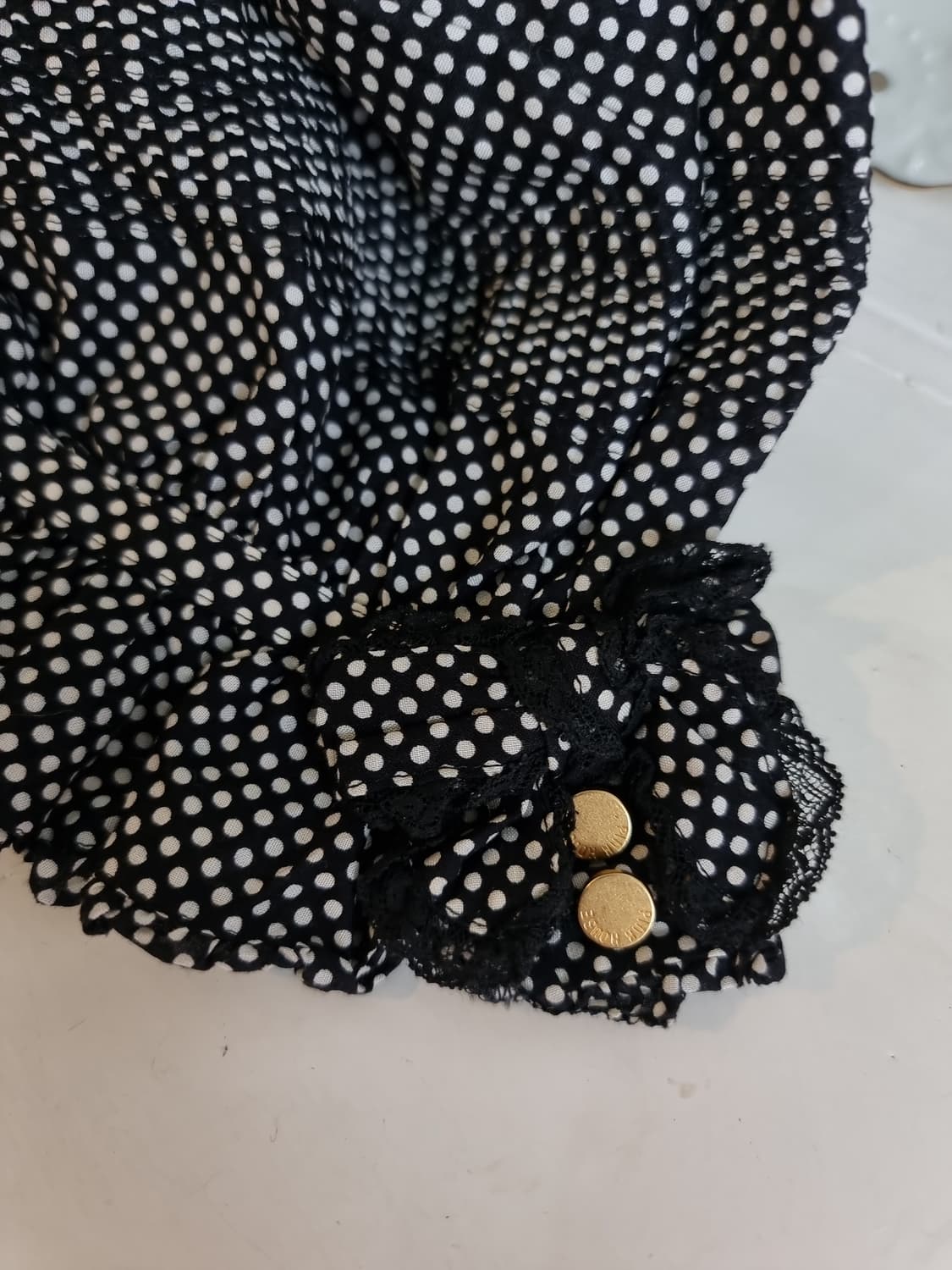 핑크하우스 PINK HOUSE 도트 프릴 블라우스 상품이미지6