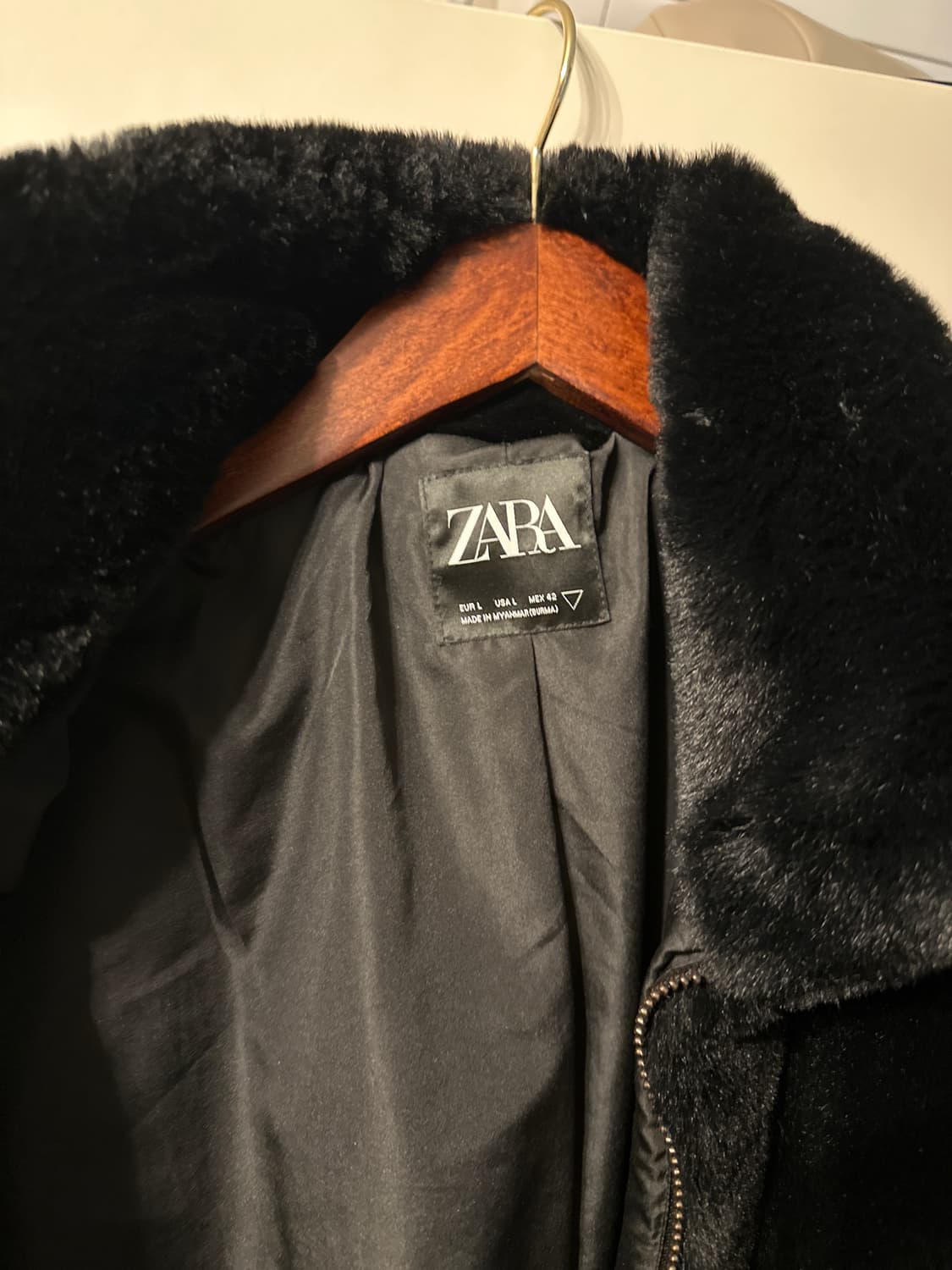 자라 퍼 자켓 상품이미지4