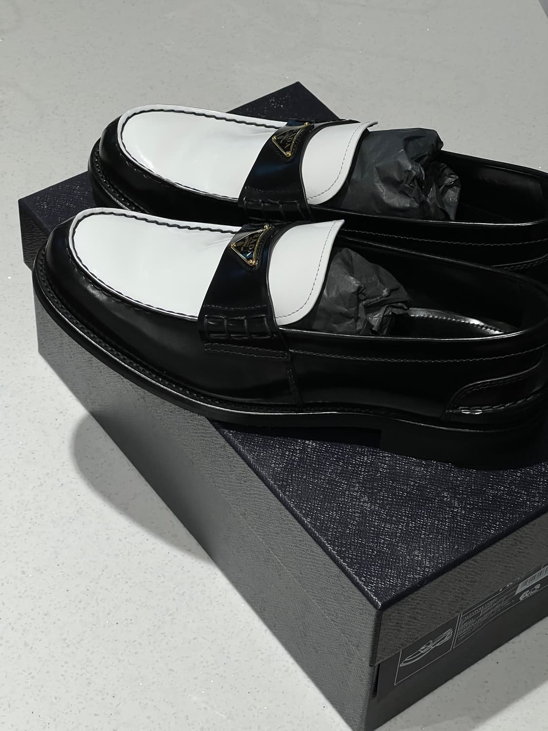 프라다 PRADA 브러시드 로퍼 UK7.5 상품이미지4