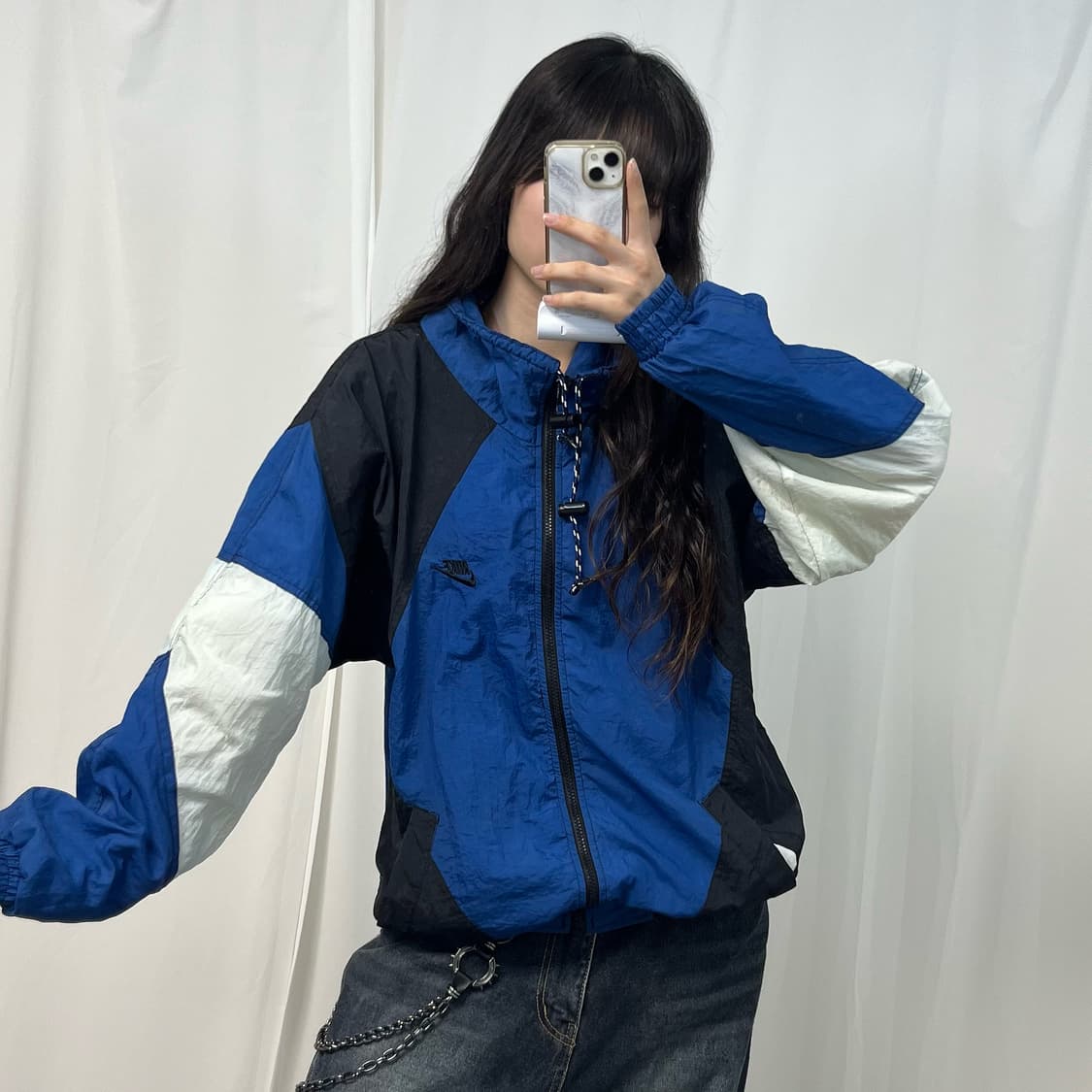 Nike old school 90‘s blue windbreaker 상품이미지1