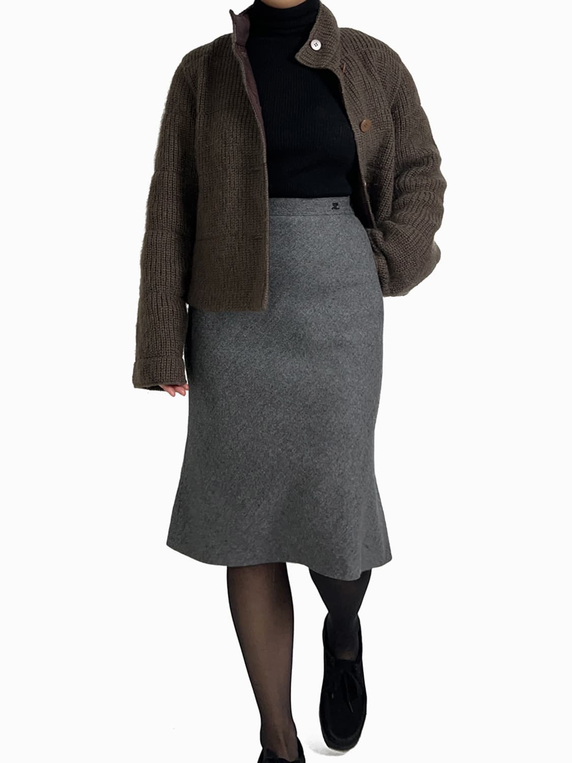 Courreges angora skirt 상품이미지2