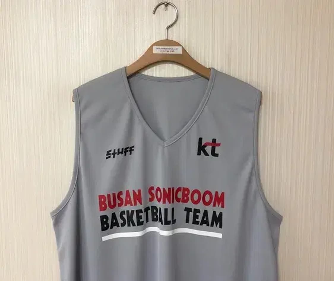 KBL STUFF 부산(수원) KT소닉붐 연습용유니폼/트레이닝져지 상품이미지3