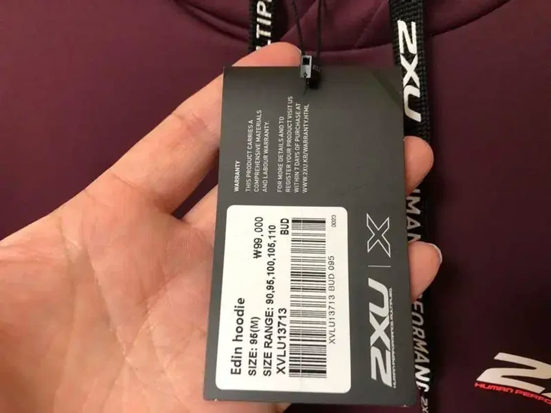 투엑스유(2XU) 기능성 후드티셔츠 M(95) 상품이미지7