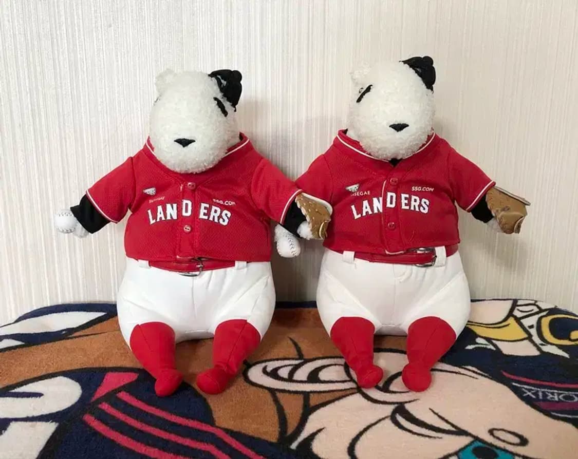 (2) KBO SSG랜더스X푸빌라 인형 약35cm 상품이미지1