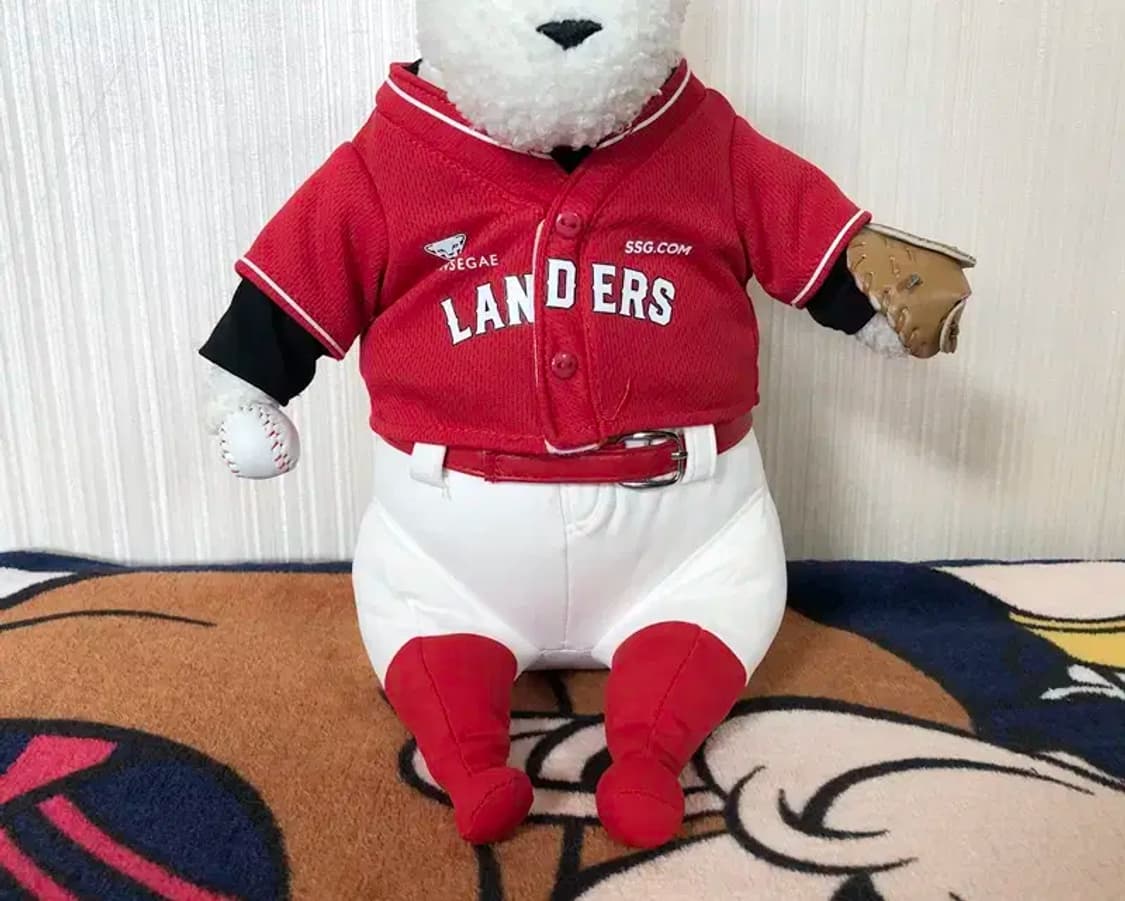 (2) KBO SSG랜더스X푸빌라 인형 약35cm 상품이미지4