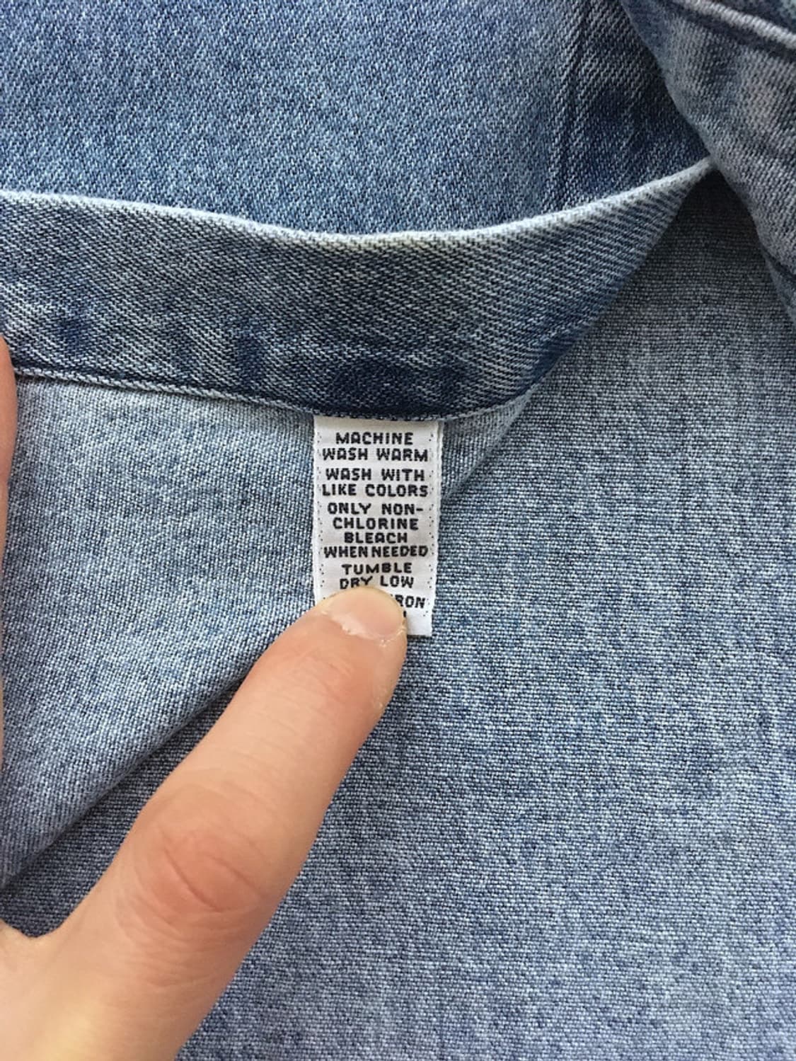 90s heavy-weight washed denim bigshirts 상품이미지7