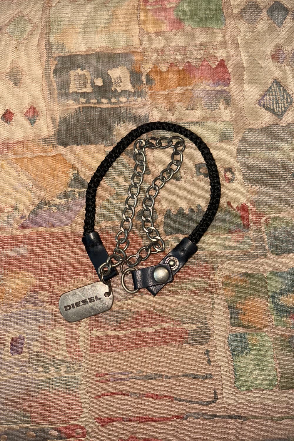 Diesel Leather&Chain Multi-way Necklace 상품이미지3