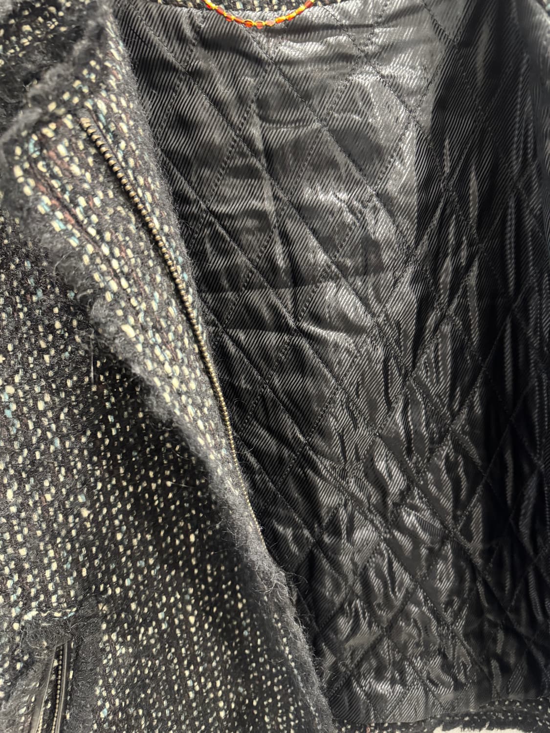 vintage 트위드 집업자켓 상품이미지6