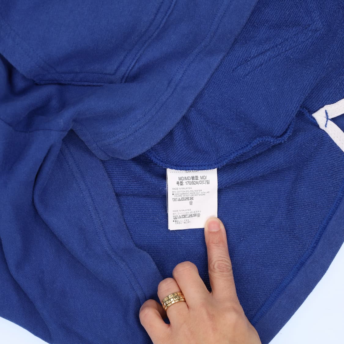 M 언더아머 블루 후드티 0121H1 상품이미지4