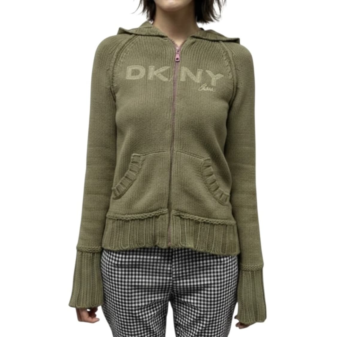 [M] DKNY 니트 후드집업 상품이미지2