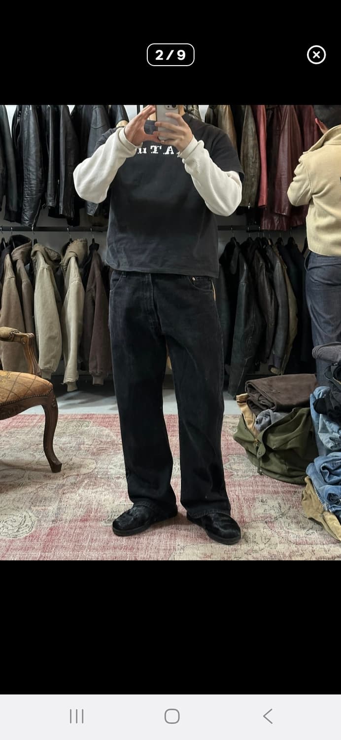 리바이스 517 부츠컷 블랙진 재판매 상품이미지1