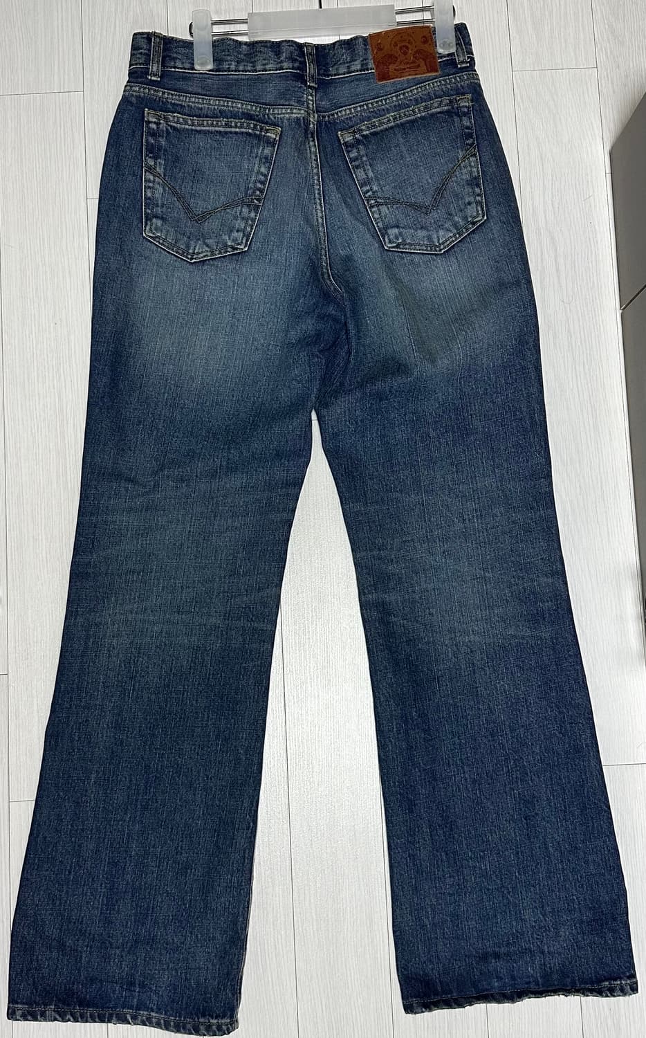 엘무드 크루져 와이드 플레어 데님 46 [스모킹블루] 상품이미지3