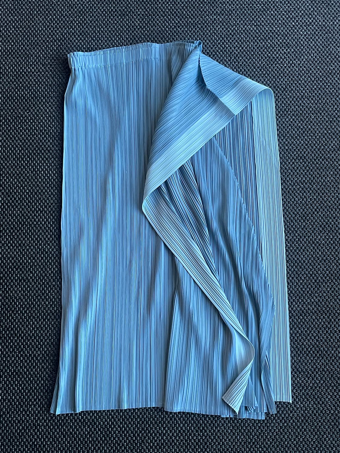 플리츠미 소라색 스커트 상품이미지5