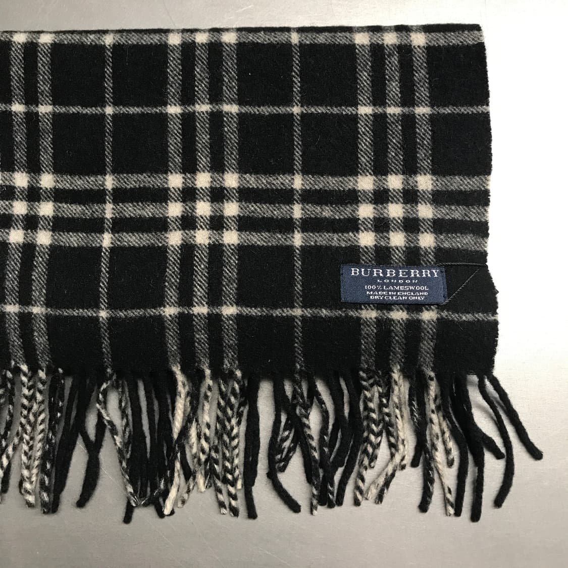 버버리 정품 램스울 머플러 블랙 상품이미지3