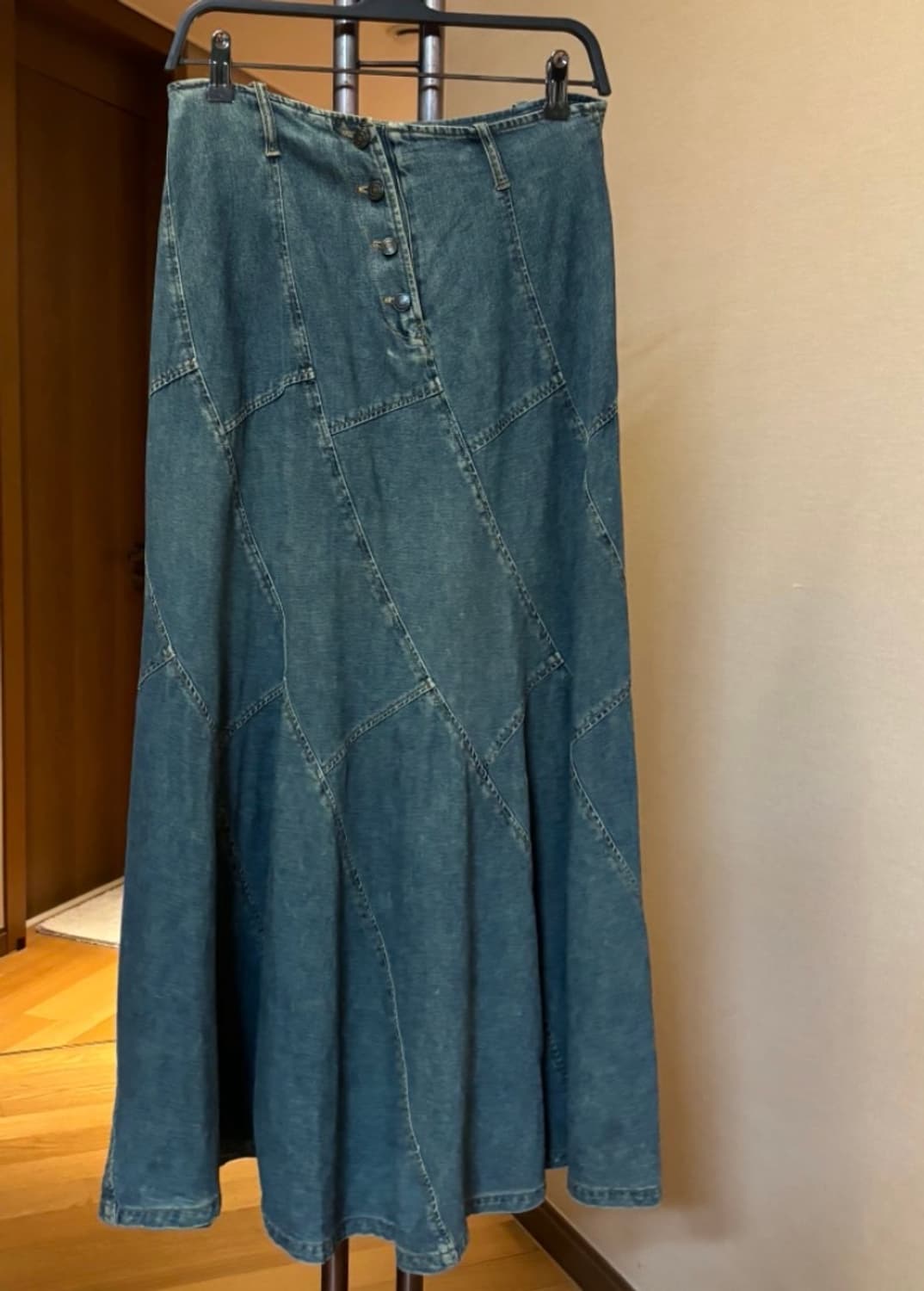 빈티지 데님 롱스커트 상품이미지1