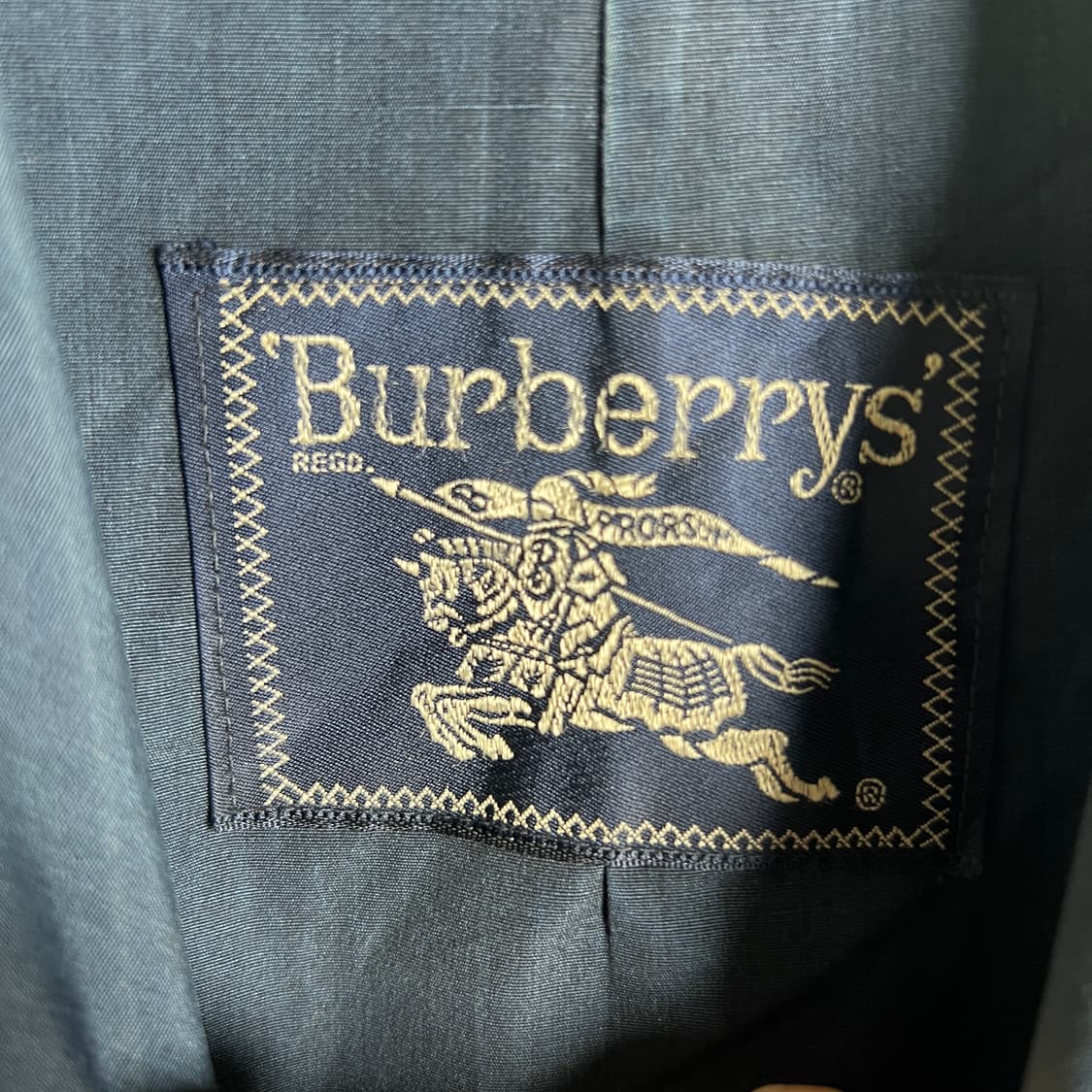 버버리 빈티지 네이비 발마칸 코트  상품이미지4