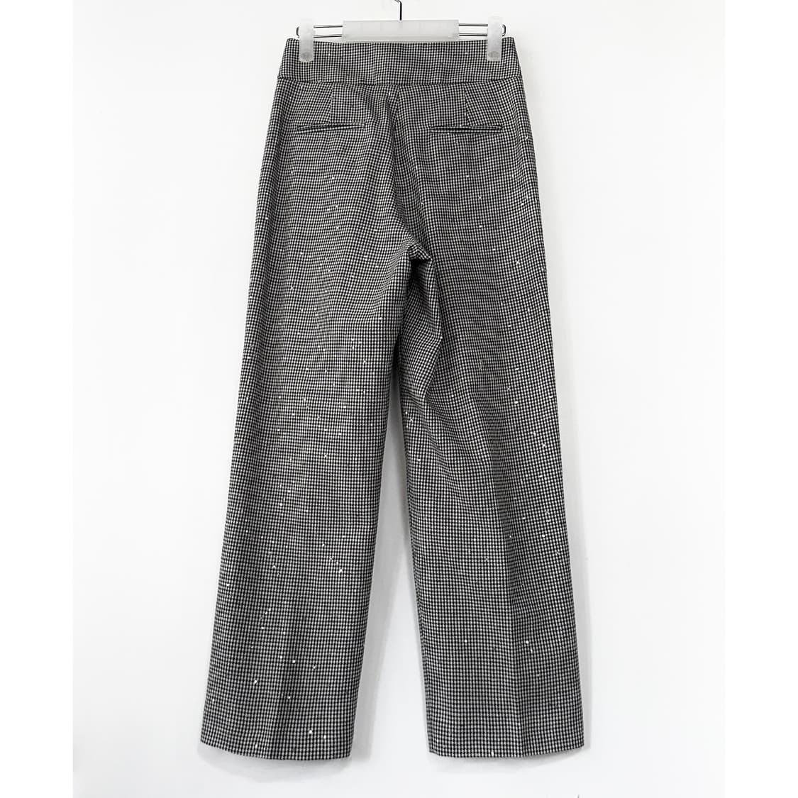 파비아나필리피 테이퍼드 시퀸 체크 팬츠 상품이미지6