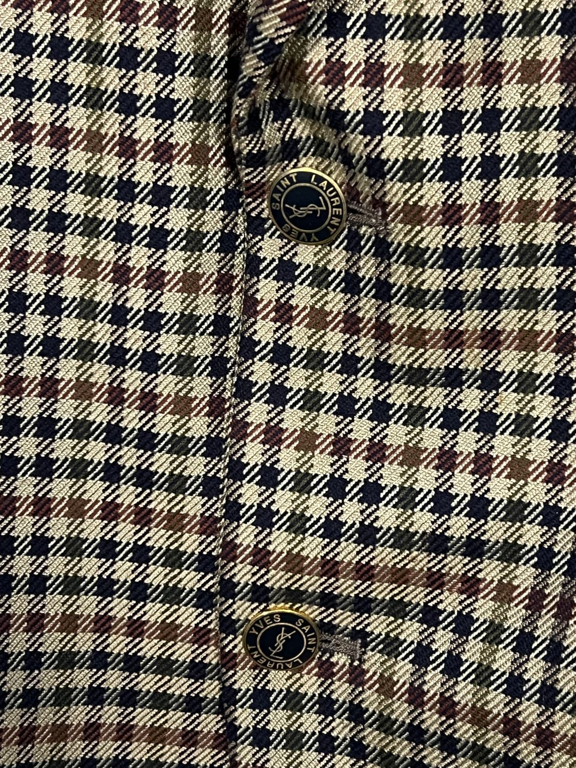 입생로랑 레트로 체커 블레이저 자켓 처분  상품이미지3