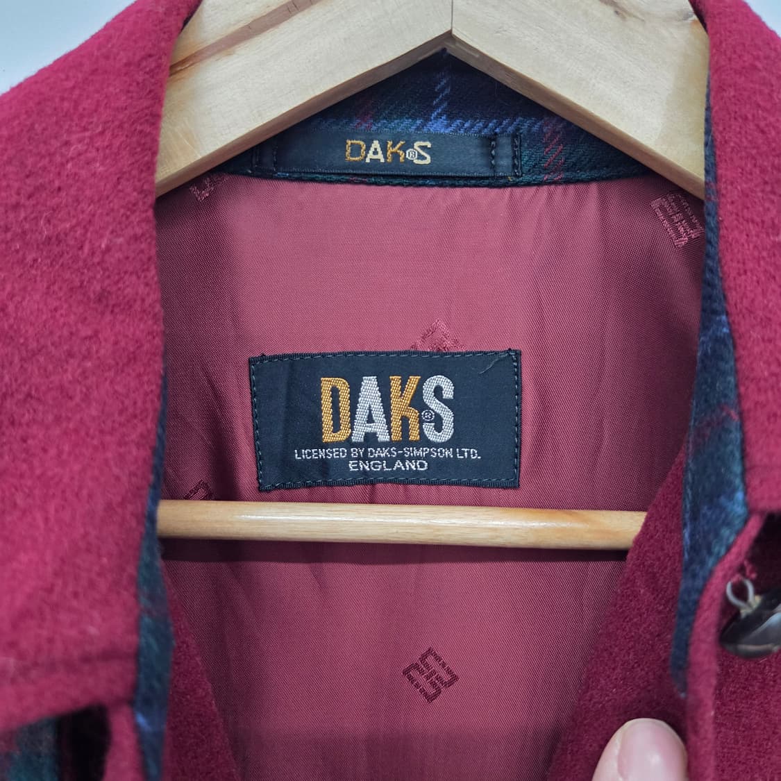 닥스 버건디 울 자켓 여s 상품이미지3