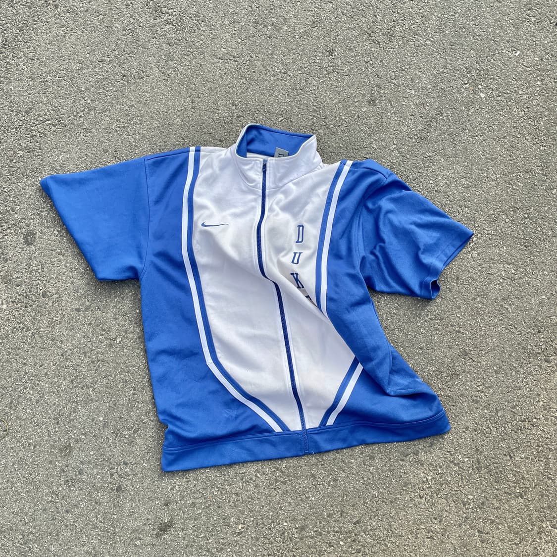 90s 나이키 듀크대 농구 슈팅 셔츠 올드스쿨 하프 져지 XL 상품이미지2