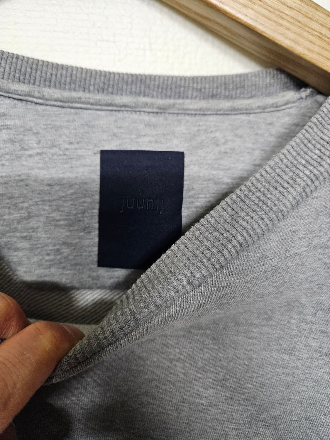 준지 그레이 뾰족머리 오버핏 맨투맨 m 상품이미지4