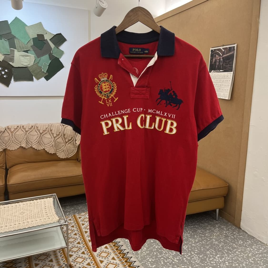 폴로 랄프로렌 커스턴핏 클럽 치프키프 카라 반팔티 L C10666 상품이미지3