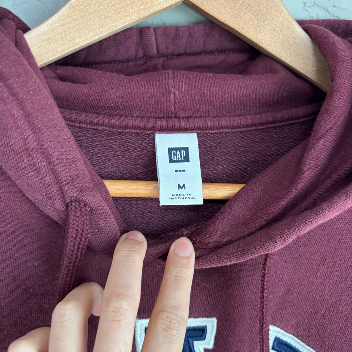 GAP 갭 후드 버건디 상품이미지3