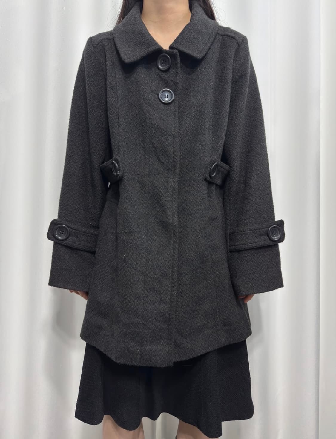sans fin gray button coat 상품이미지1