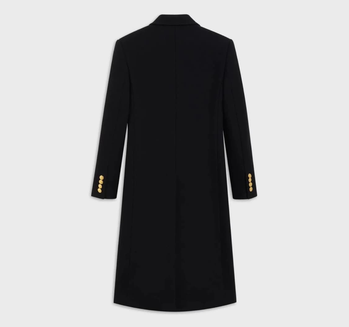 [BTS 제이홉님 착용] 셀린느 20fw 금장 더블 브레스티드 코트 상품이미지4