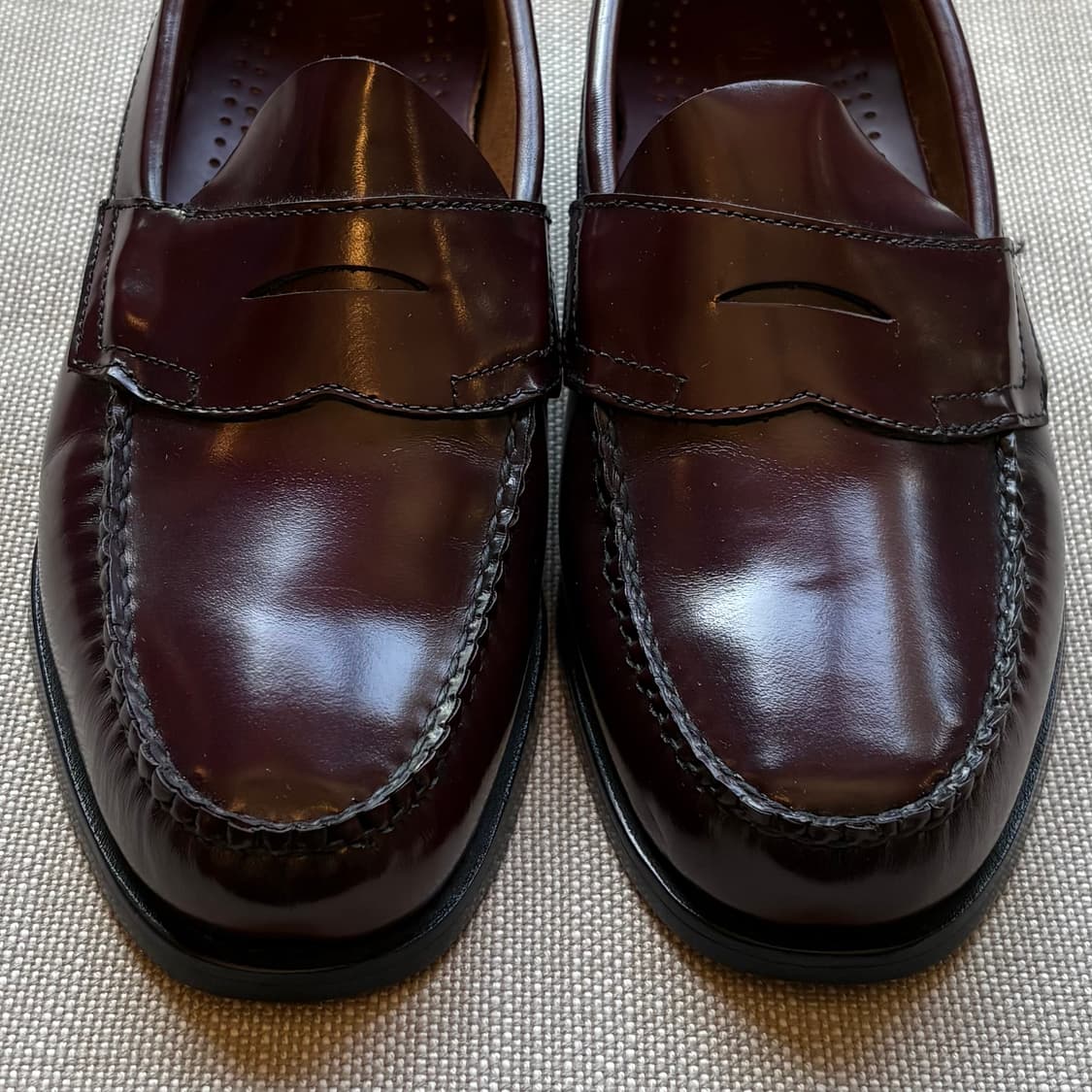 [265] G.H.BASS 위준 LOGAN 버건디 페니 로퍼 상품이미지2