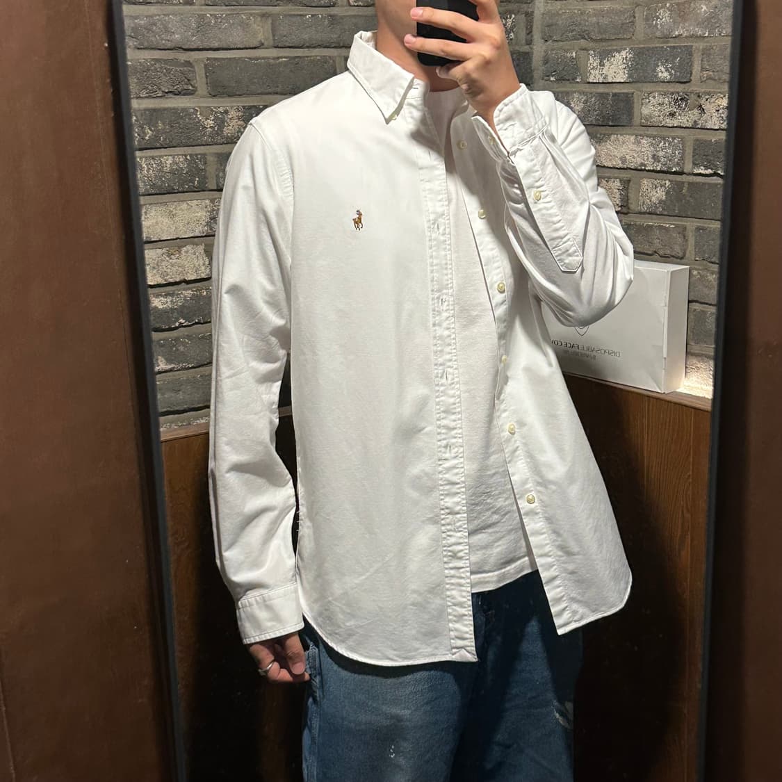 M) 폴로 랄프로렌 클래식핏 가먼트다이 셔츠 큐알탭 신형 상품이미지9