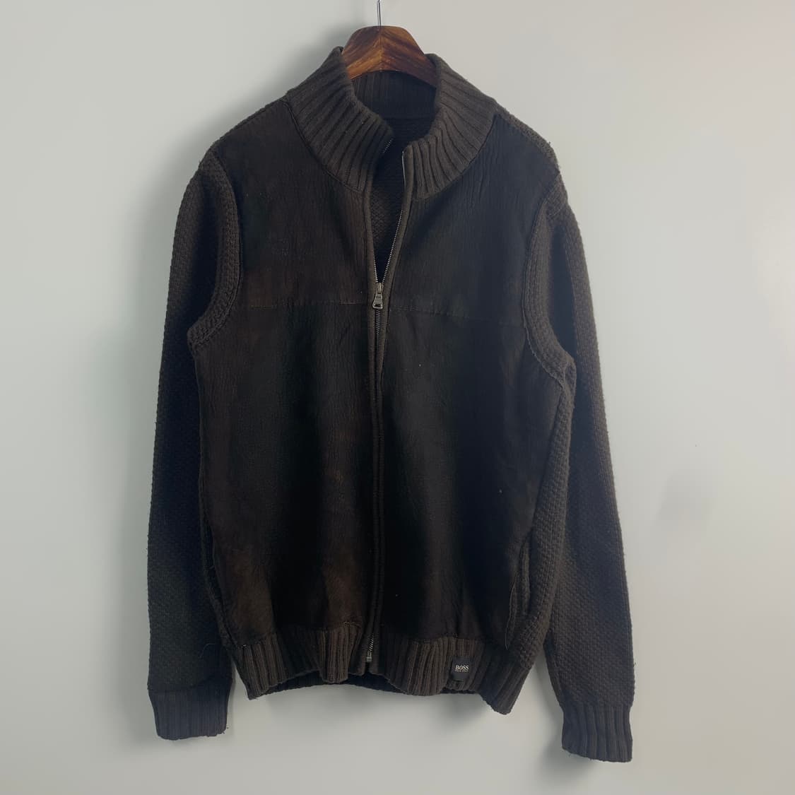 Hugo boss 브라운 니트 집업 상품이미지2
