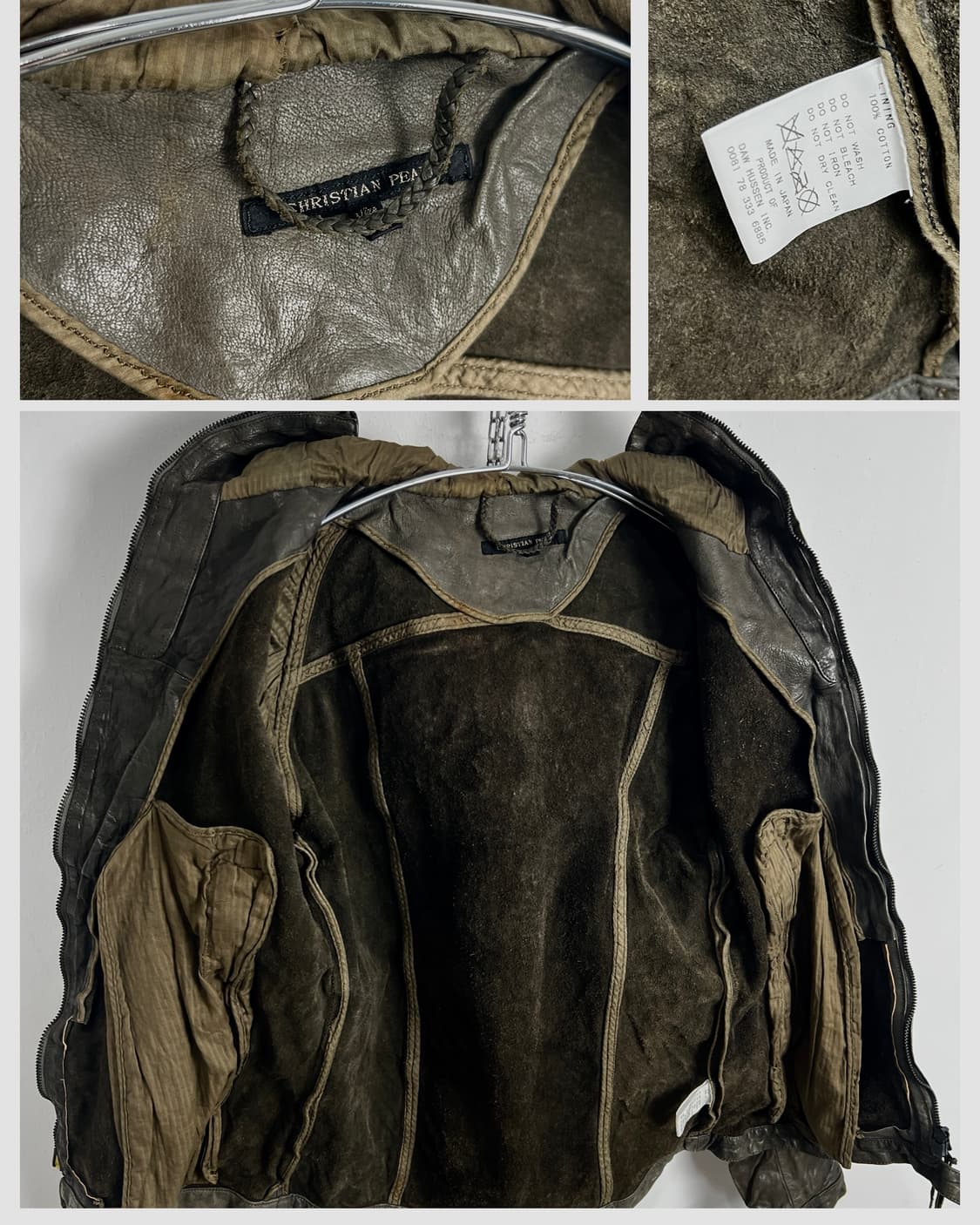 Christian Peau (크리스찬포) 하이넥 버팔로 레더 자켓 상품이미지9