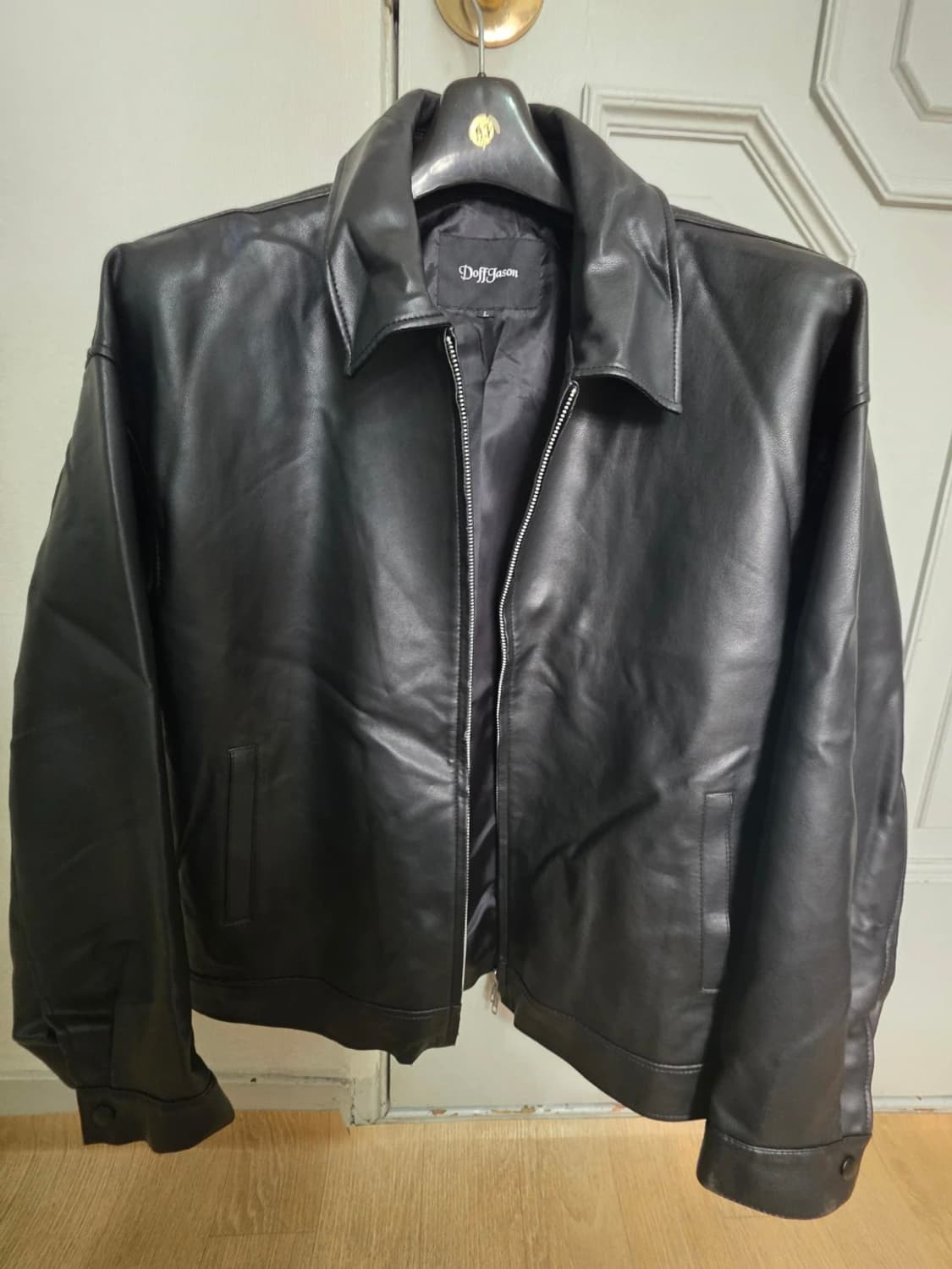 도프제이슨 오버핏 비건레더 싱글자켓 L 상품이미지1