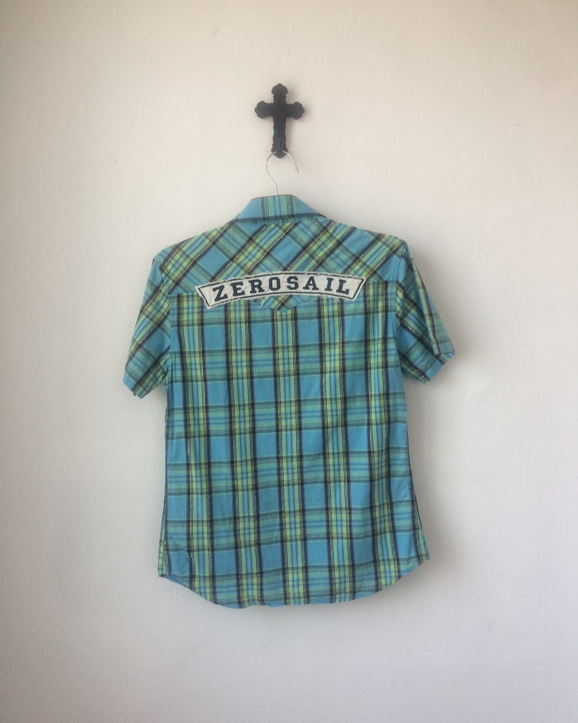 Patch point check pattern shirt 상품이미지2