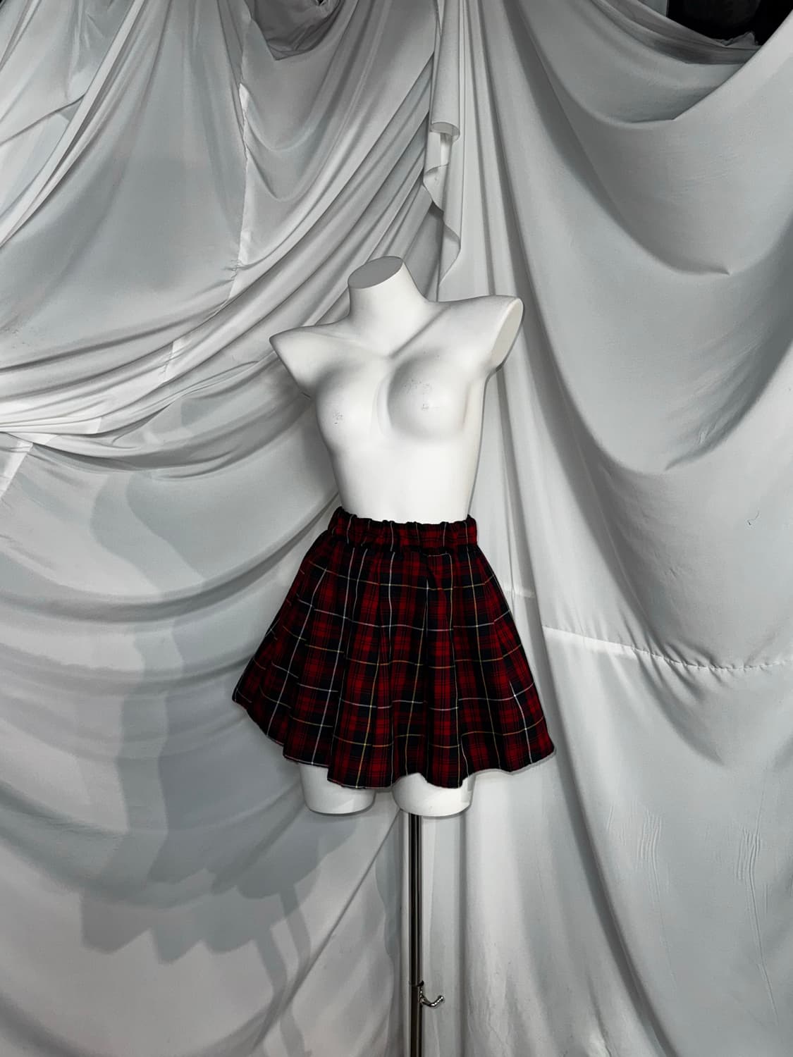 캐캐체 아무깔 펑크 디그딥 레드체크 코디세트 상품이미지2