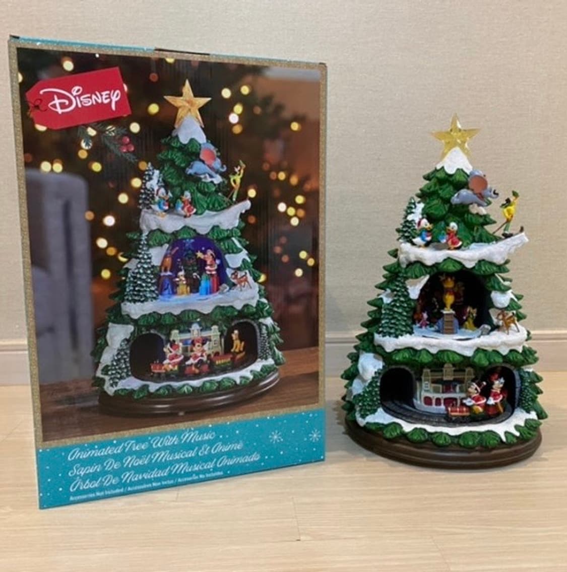 디즈니 크리스마스 트리 오르골 조명 장식 코스트코 상품이미지3
