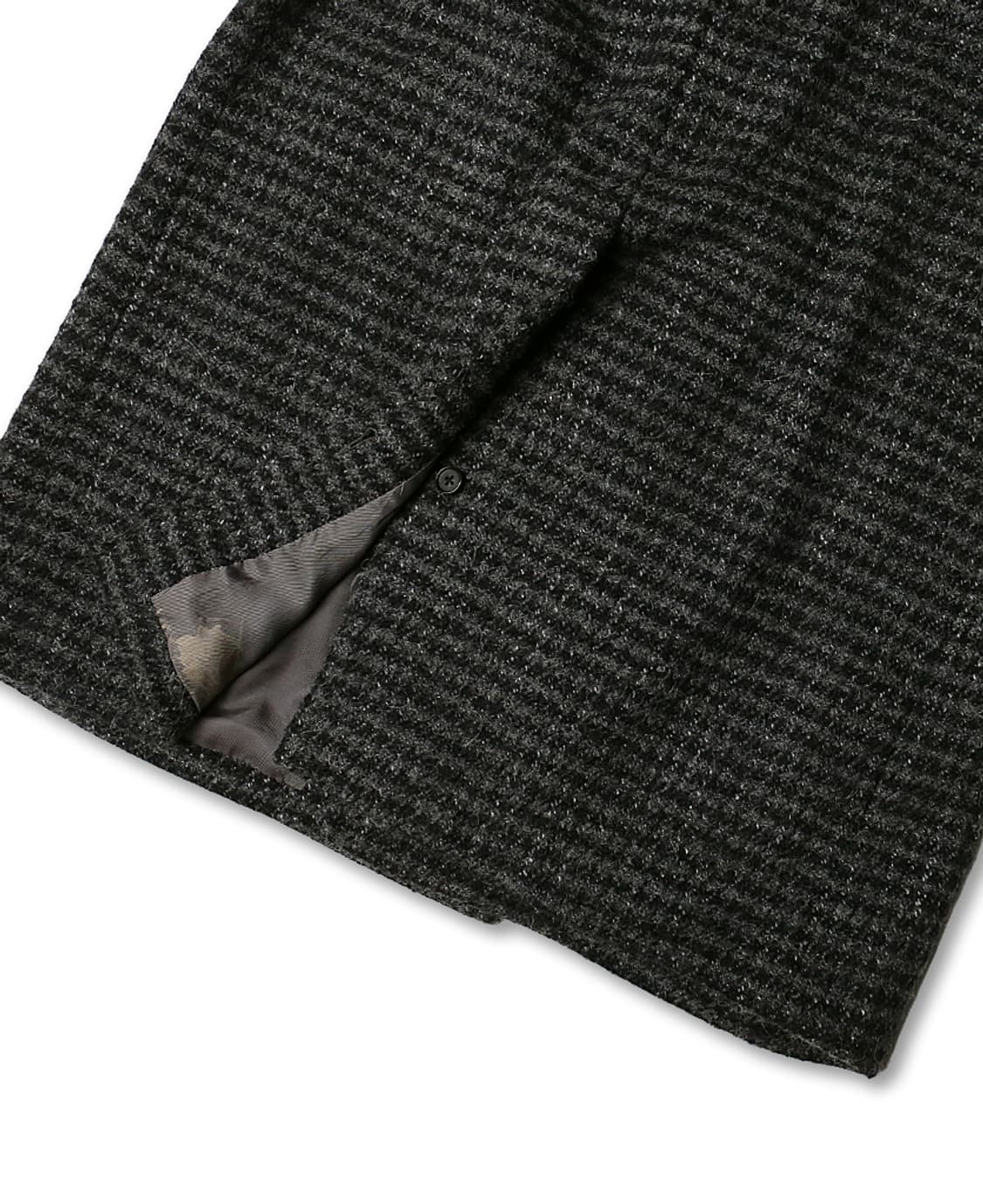 링자켓 [Ring Jacket RJ] 울 알파카 모헤어 실크 체크 코트 상품이미지4