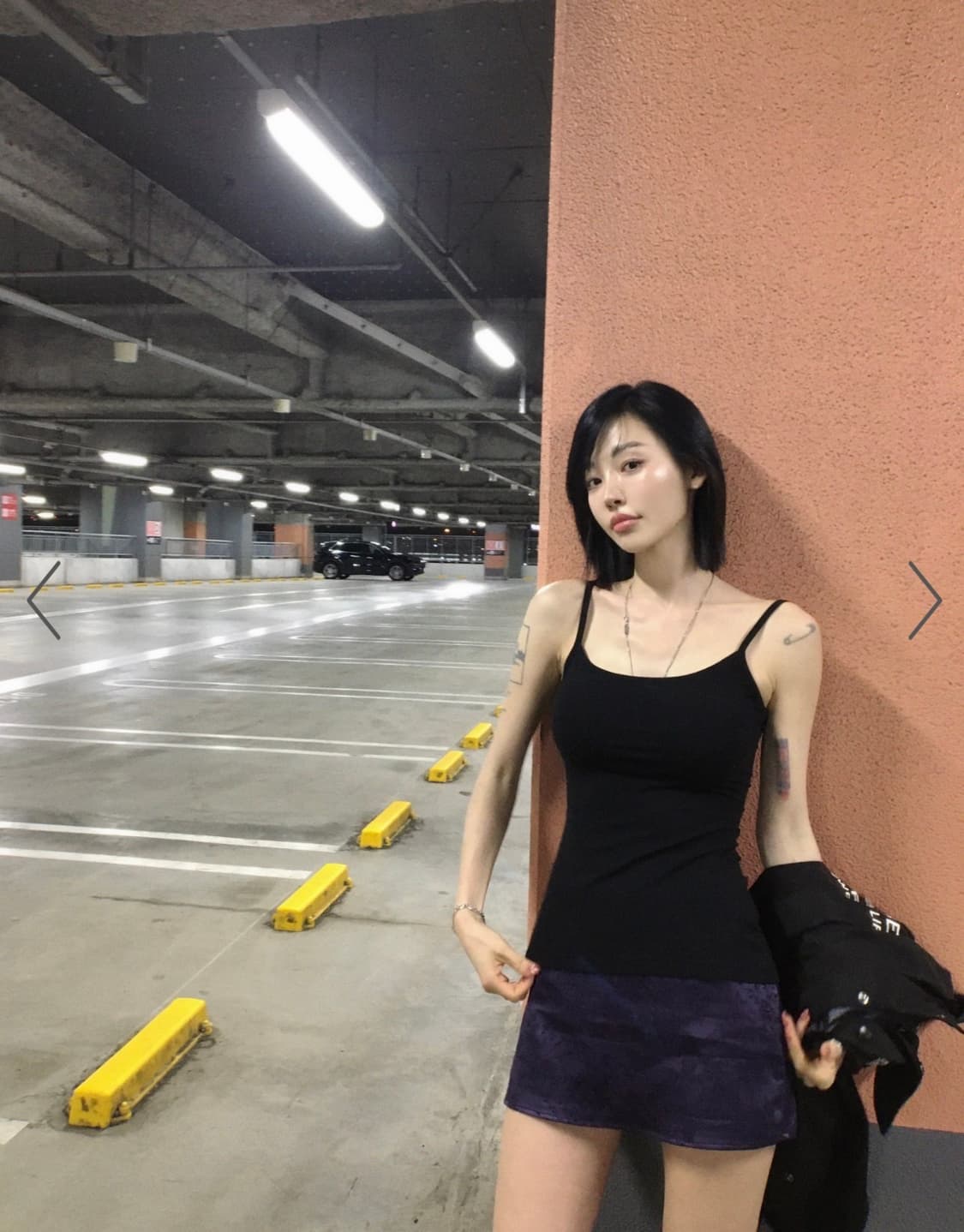 페일제이드 플라워자카드새틴스커트 상품이미지2