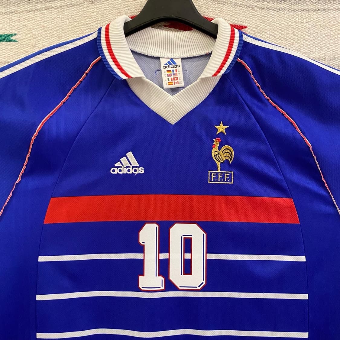 새상품급 아디다스 정품 1998년 프랑스 홈 지단유니폼 상품이미지8