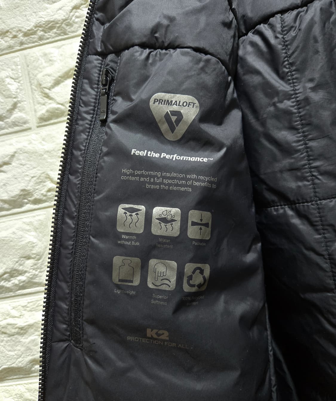 K2 프리마로프트 엣지 경량패딩 자켓 95 상품이미지4