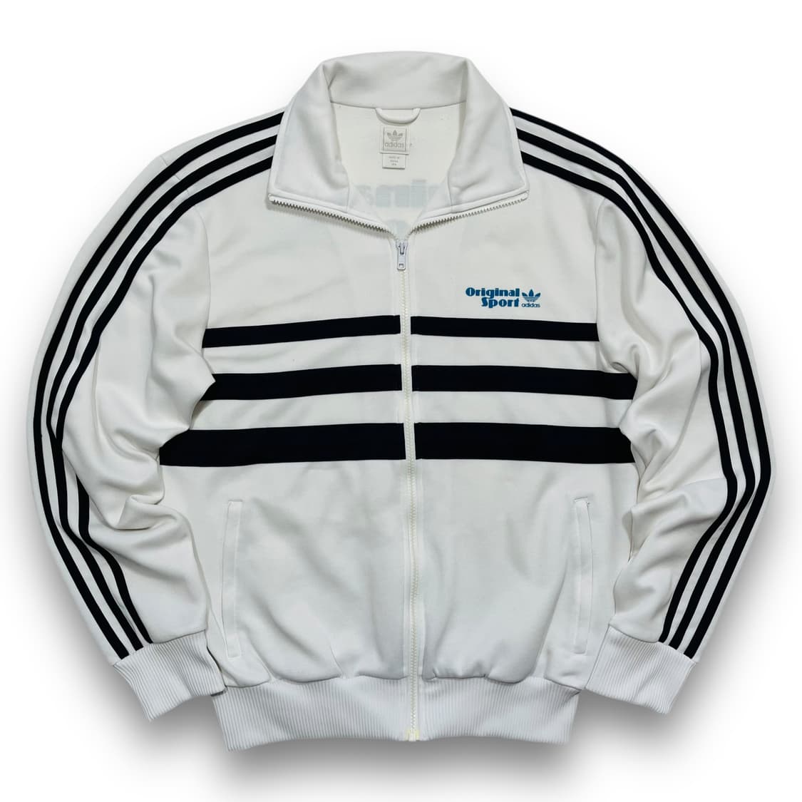 아디다스 오리지널 스포츠 스몰 로고 화이트 트랙탑 져지 상품이미지2